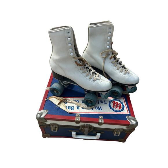 Vintage Roller Skates and Box Super-X-4 - Picture 1 of 13